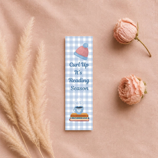 Bookmark 2x8 - Curl up it's Reading Season - Cozy Collection